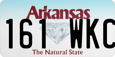 AR license plate 161WKC