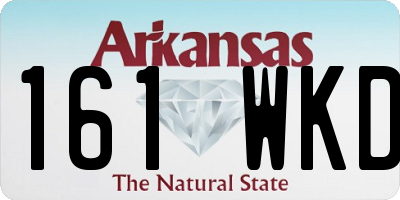 AR license plate 161WKD