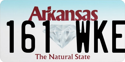 AR license plate 161WKE