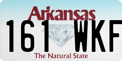 AR license plate 161WKF