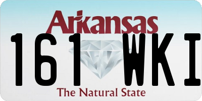 AR license plate 161WKI