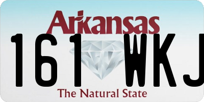 AR license plate 161WKJ