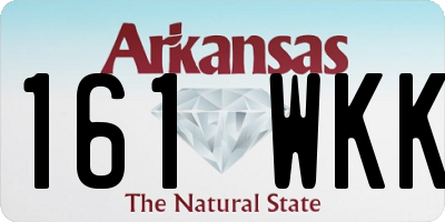 AR license plate 161WKK