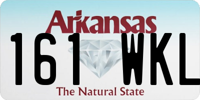 AR license plate 161WKL