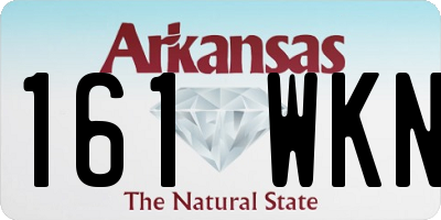 AR license plate 161WKN