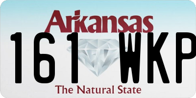 AR license plate 161WKP