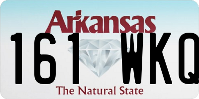 AR license plate 161WKQ