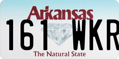 AR license plate 161WKR