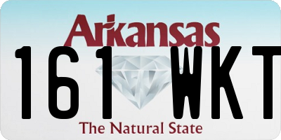 AR license plate 161WKT