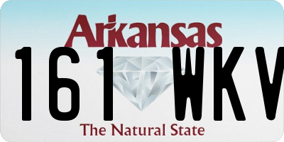 AR license plate 161WKV