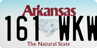 AR license plate 161WKW