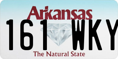 AR license plate 161WKY