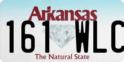 AR license plate 161WLC