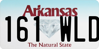 AR license plate 161WLD