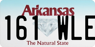 AR license plate 161WLE