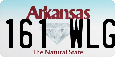 AR license plate 161WLG