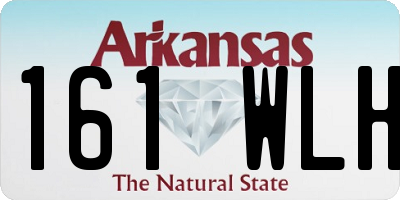 AR license plate 161WLH