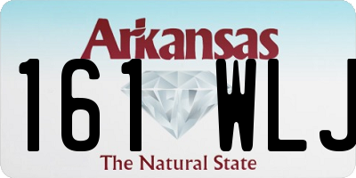 AR license plate 161WLJ