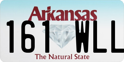 AR license plate 161WLL