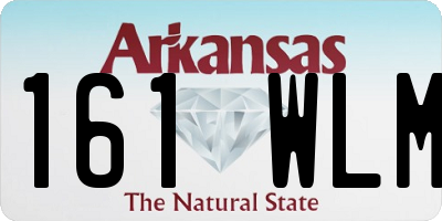 AR license plate 161WLM