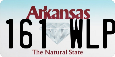 AR license plate 161WLP