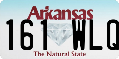 AR license plate 161WLQ