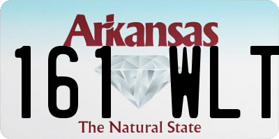AR license plate 161WLT