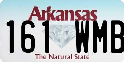 AR license plate 161WMB