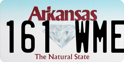 AR license plate 161WME