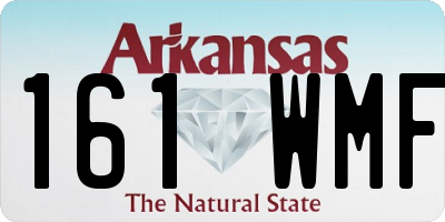 AR license plate 161WMF