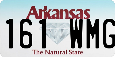 AR license plate 161WMG