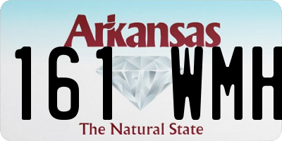 AR license plate 161WMH