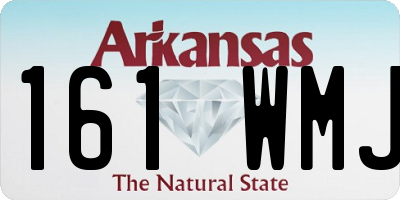 AR license plate 161WMJ