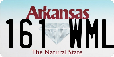 AR license plate 161WML