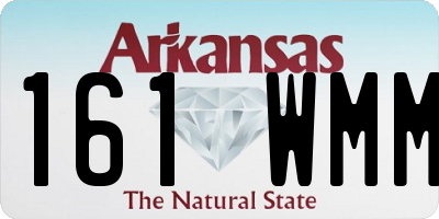 AR license plate 161WMM