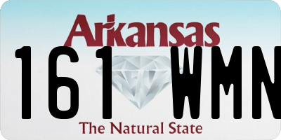AR license plate 161WMN