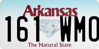 AR license plate 161WMO