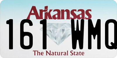 AR license plate 161WMQ