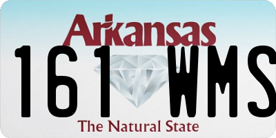 AR license plate 161WMS