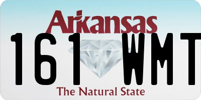 AR license plate 161WMT