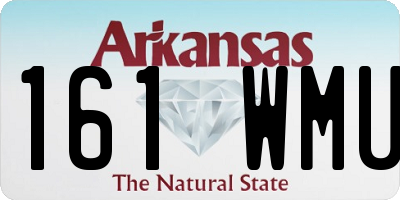 AR license plate 161WMU