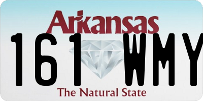 AR license plate 161WMY