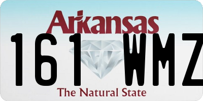 AR license plate 161WMZ