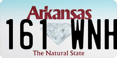 AR license plate 161WNH
