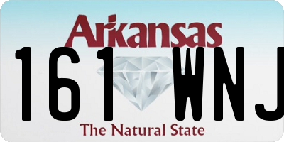 AR license plate 161WNJ