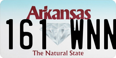 AR license plate 161WNN
