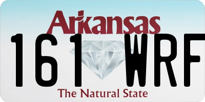 AR license plate 161WRF