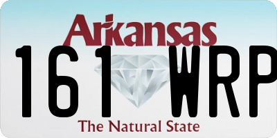AR license plate 161WRP