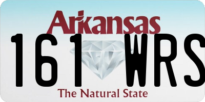 AR license plate 161WRS