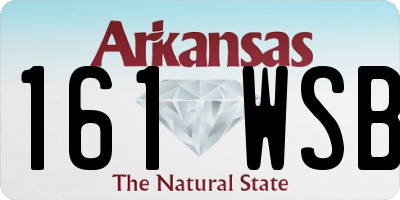 AR license plate 161WSB
